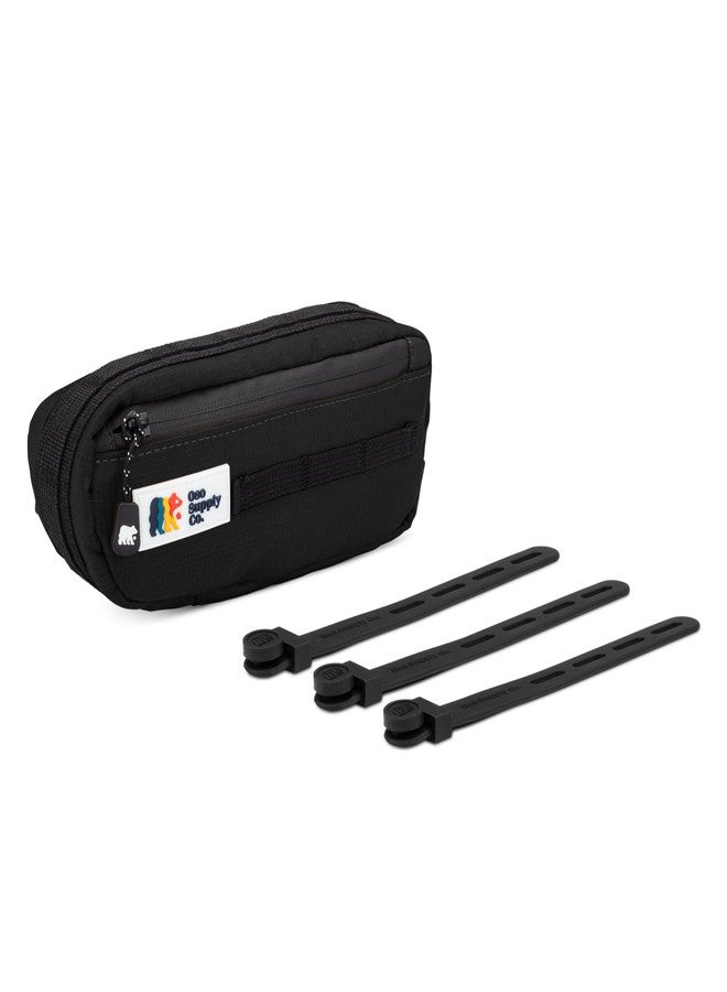Oso Supply Co Bike Frame Bag – Waterproof Zippers and Water-Resistant Fabric, Dual Storage Compartments, Adjustable Straps – Fits All Frame Sizes, Perfect for Cycling, Commuting, and Adventure Rides (Black) - Image 3