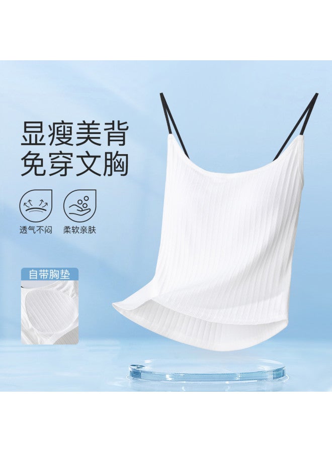 Red Bean Versatile Camisole For Women With Built-In Padded Bra, Slimming, Figure-Flattering, And Backless Design, Wearable As A Strappy Top - Image 2