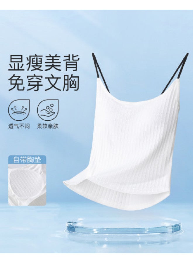 Red Bean Versatile Camisole For Women With Built-In Padded Bra, Slimming, Figure-Flattering, And Backless Design, Wearable As A Strappy Top - Image 1