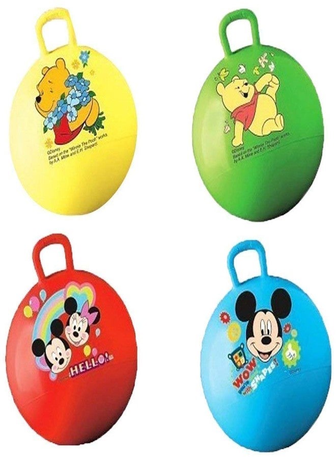 BRUSHFINCH Hop Ball, Bouncy Ball with Grip Handle, Space Hopper, Kids Bounce Jumping Ball, Kids Birthday Toy Gift Box for Large Inflatable Hopper Playing Ball(Multi) - Image 3