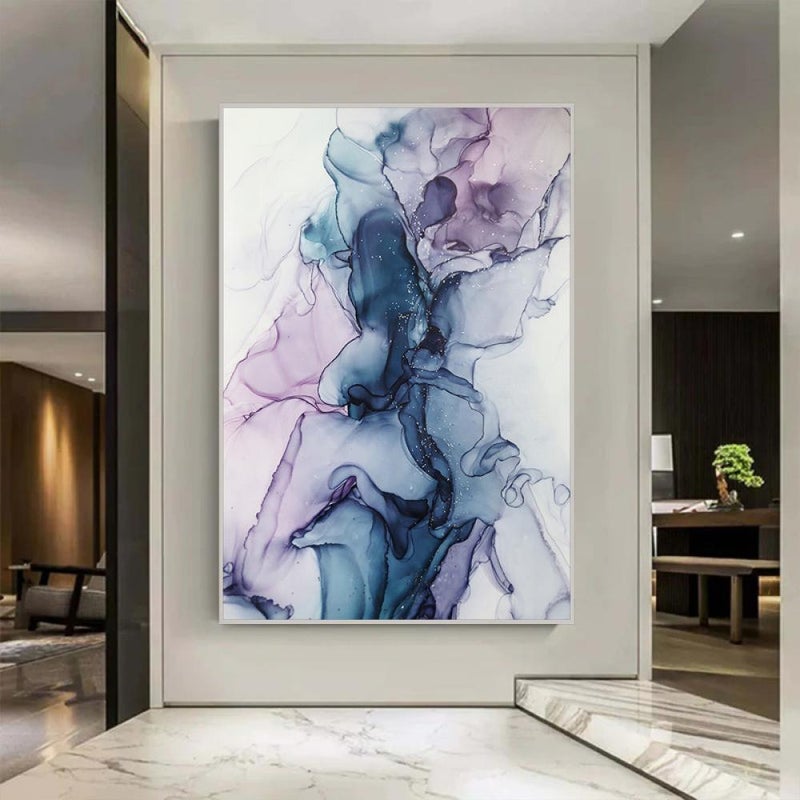 Marktna One piece, abstract art canvas print with a hollow frame, measuring (40×60). - Image 3