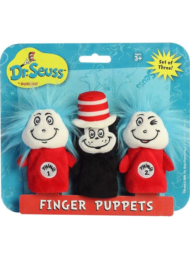 Aurora World Aurora Dr. Seuss 3" Dr. Seuss Finger Puppet Set - Image 1