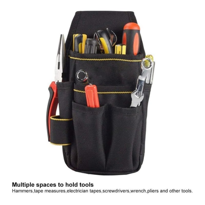 Neouth NEOUTH Pocket Tool Pouch Organizer Tool Pouch HeavyDuty Tool Bag with Adjustable Belt for Electrician Work 6Pouches And 9 Screwdriver Loops Construction  - Image 3