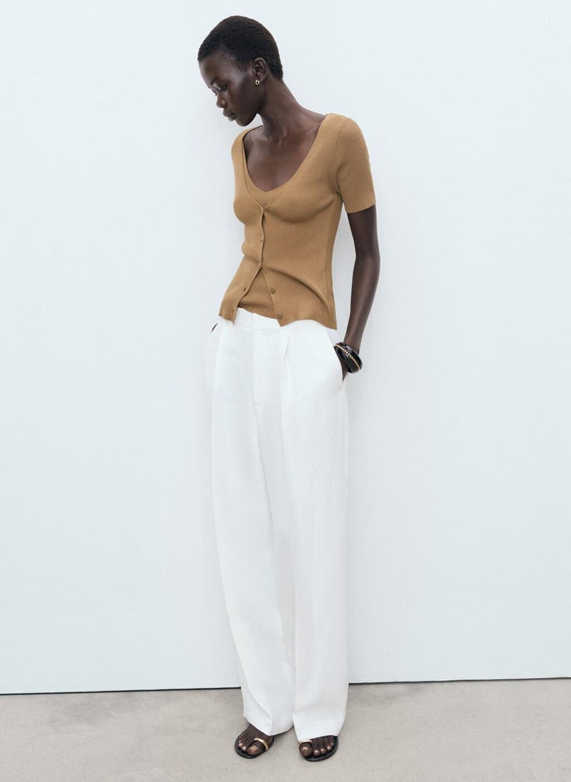 MANGO Mixed Ribbed Sweater  - Image 4