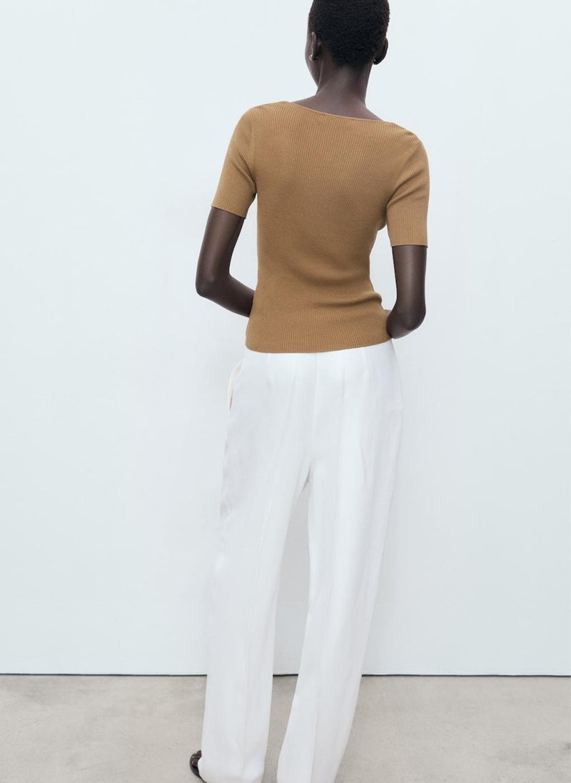 MANGO Mixed Ribbed Sweater  - Image 2