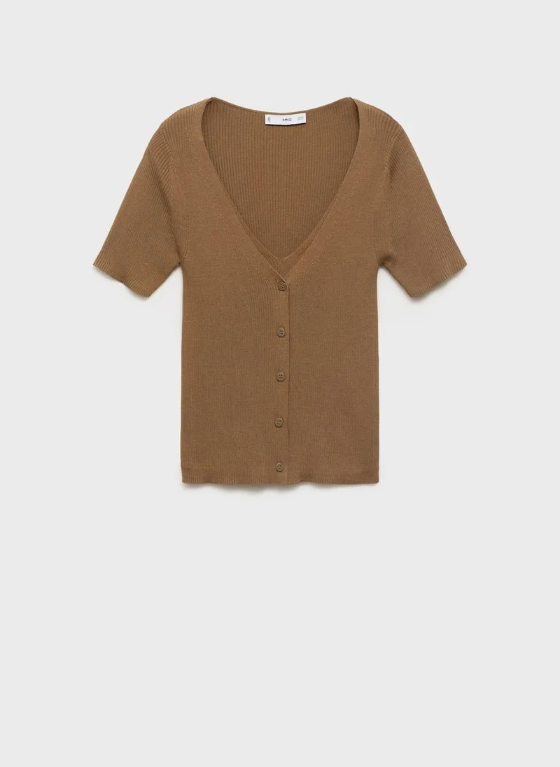 Mango  Mixed Ribbed Sweater for Women | Best Price UAE