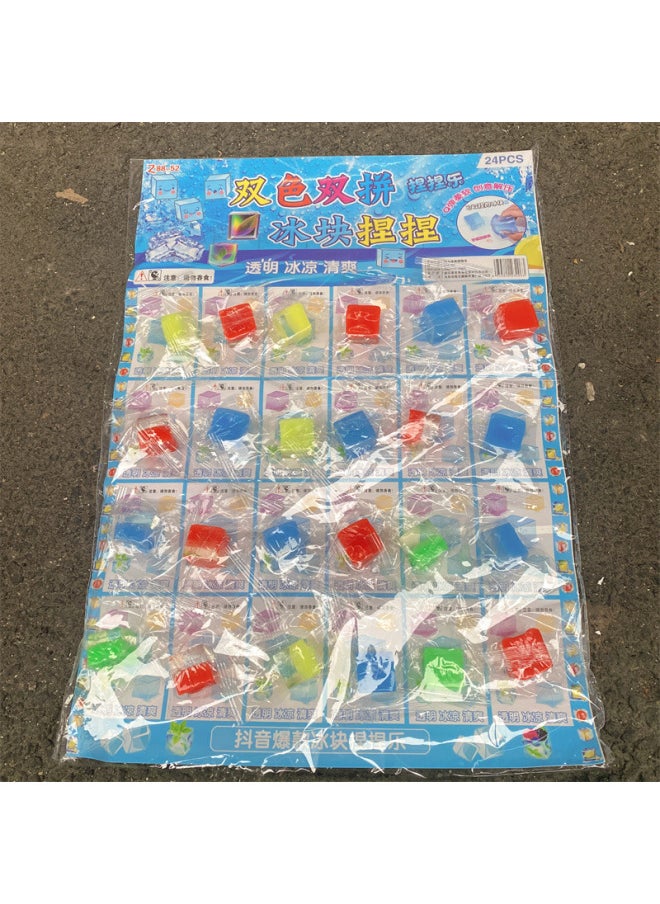 Generic - Net Red Simulation Ice Cubes Pinch Lotto Ming High Color Value Soft Ice Cubes Decompression Commissary School Surrounding Toys-Color:Sticky Cat's Claw 12 In - Image 1