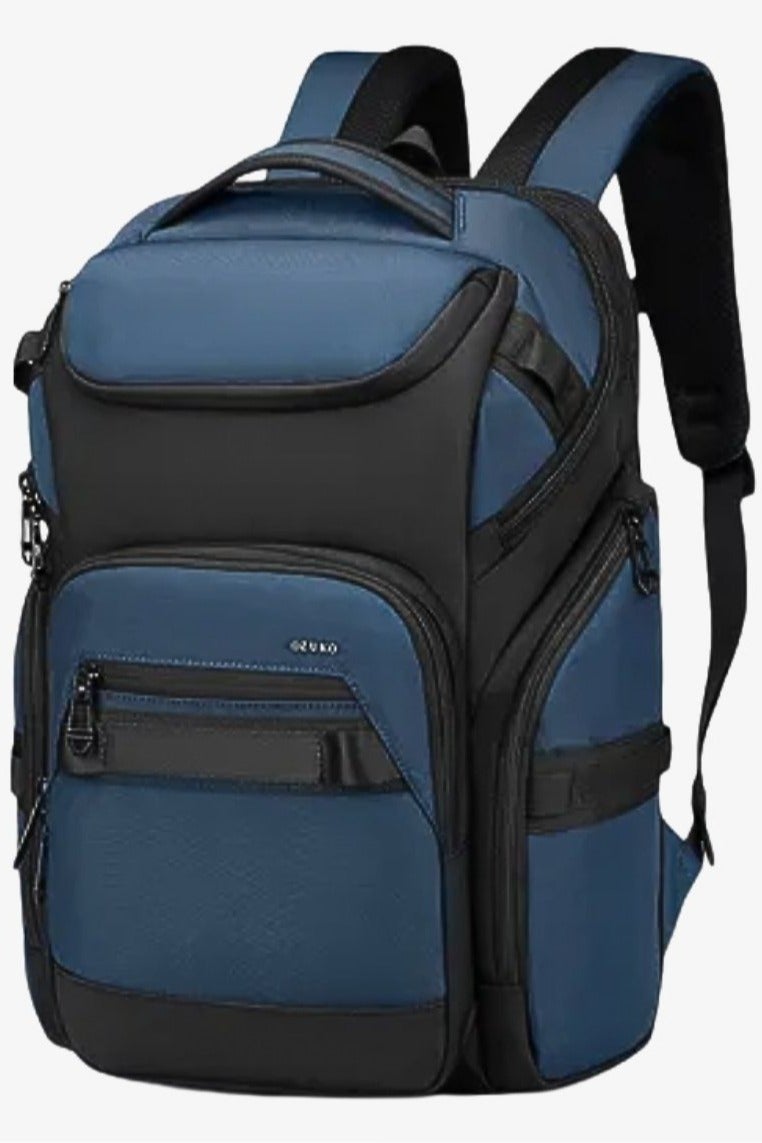 أوزوكو OZUKO 9799 حقيبة ظهر للسفر للابتوب – منفذ USB، مقاومة للماء، أزرق - Image 3