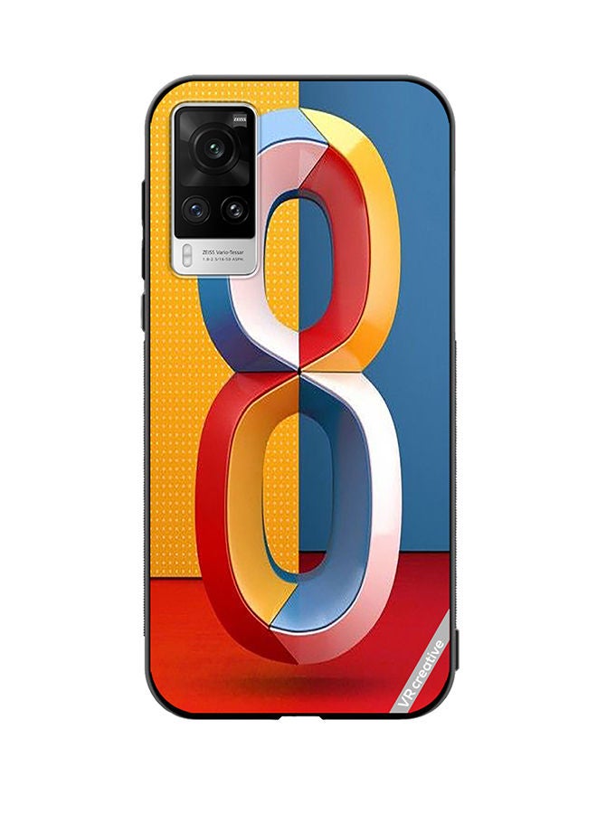 VR CREATIVE Protective Case Cover For Vivo X60 Pro Number 8 Design Multicolour - Image 1