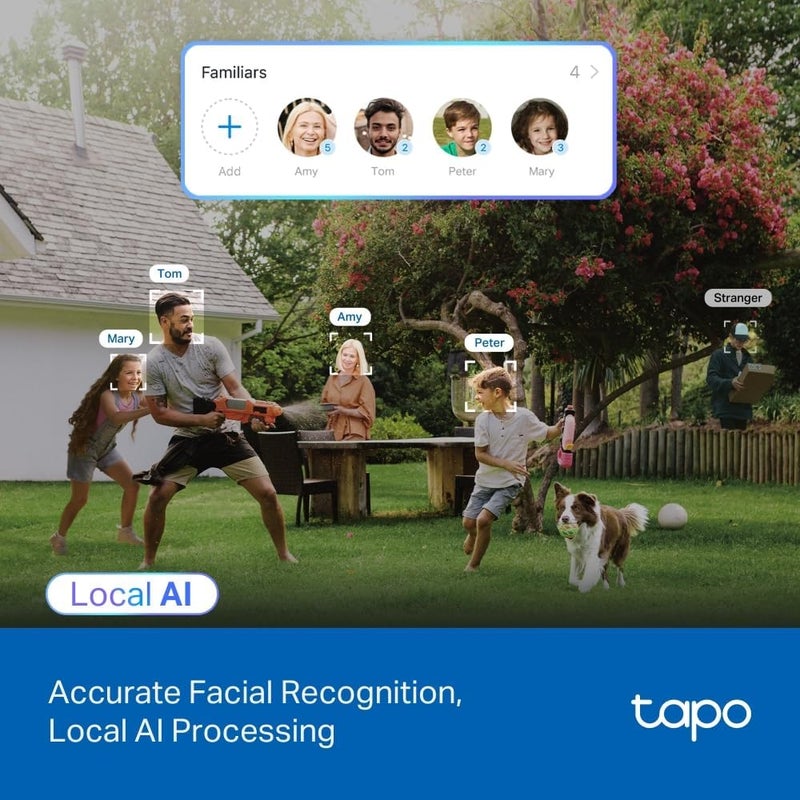 تابو كاميرا أمان خارجية Tapo C560WS 4K 8MP بميزة التصوير الدوار والميل - Image 3