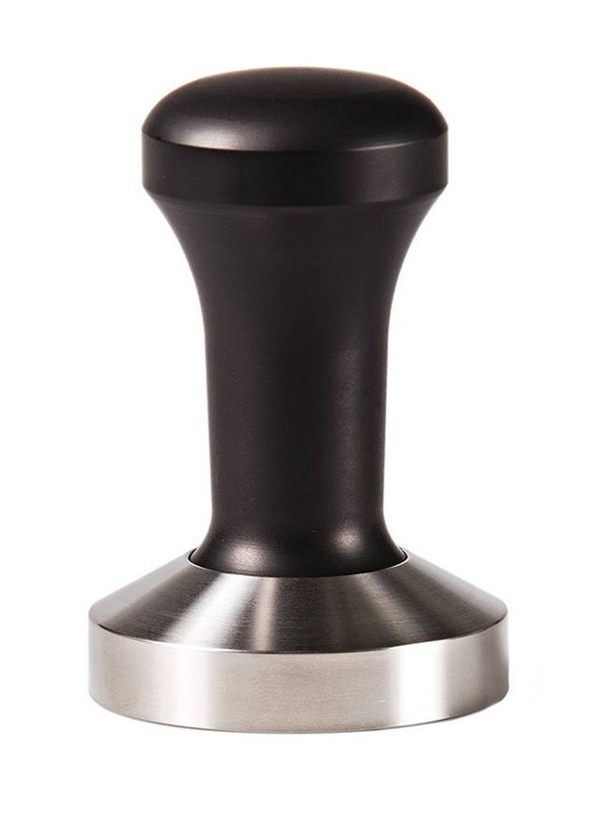 Captaintech Steel Espresso Coffee Press Tamper Black/Silver 51x91mm - Image 1