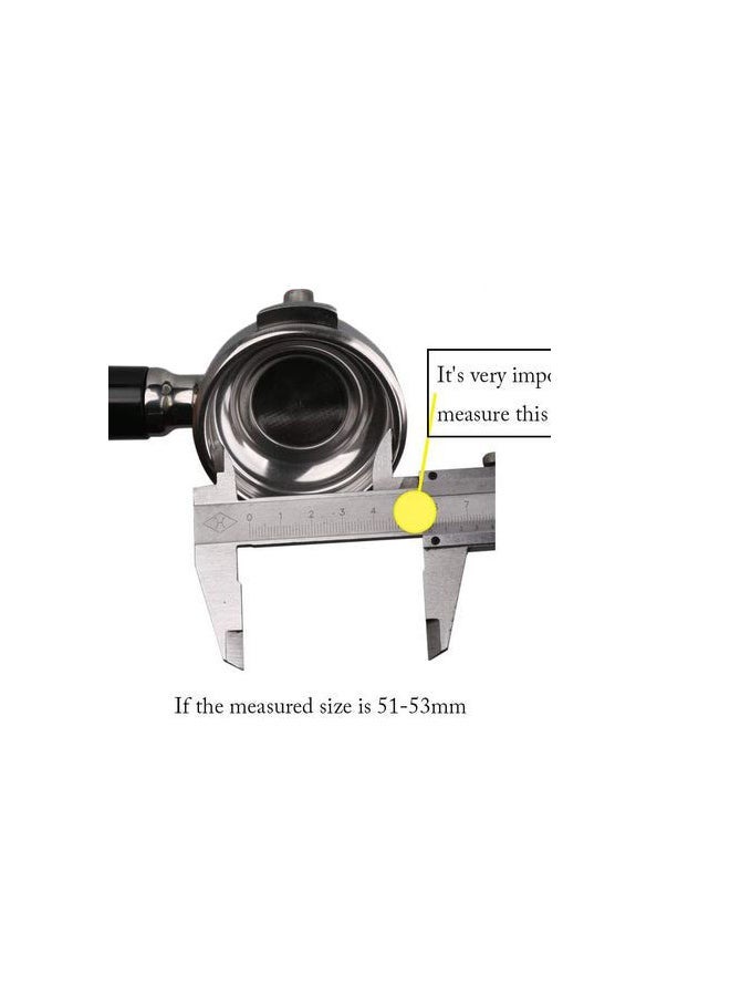 Captaintech Steel Espresso Coffee Press Tamper Black/Silver 51x91mm - Image 3