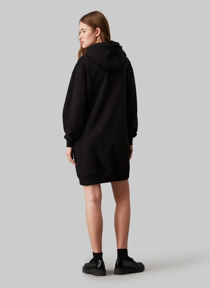 كالفن كلاين جينز Chenille Monologo Hoodie Dress