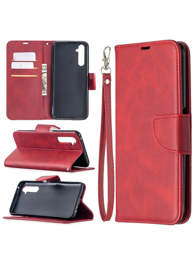 S-TOP Case For OPPO Realme 6 Pro Retro Lambskin Texture Pure Color Horizontal Flip PU Leather Case, with Holder & Card Slots & Wallet & Lanyard - Image 1