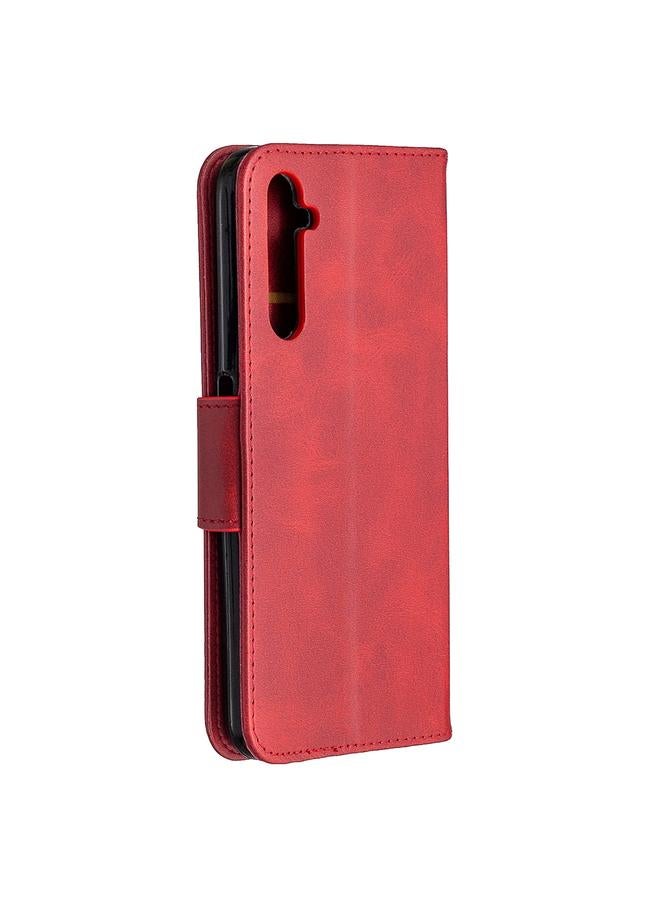 S-TOP Case For OPPO Realme 6 Pro Retro Lambskin Texture Pure Color Horizontal Flip PU Leather Case, with Holder & Card Slots & Wallet & Lanyard - Image 3