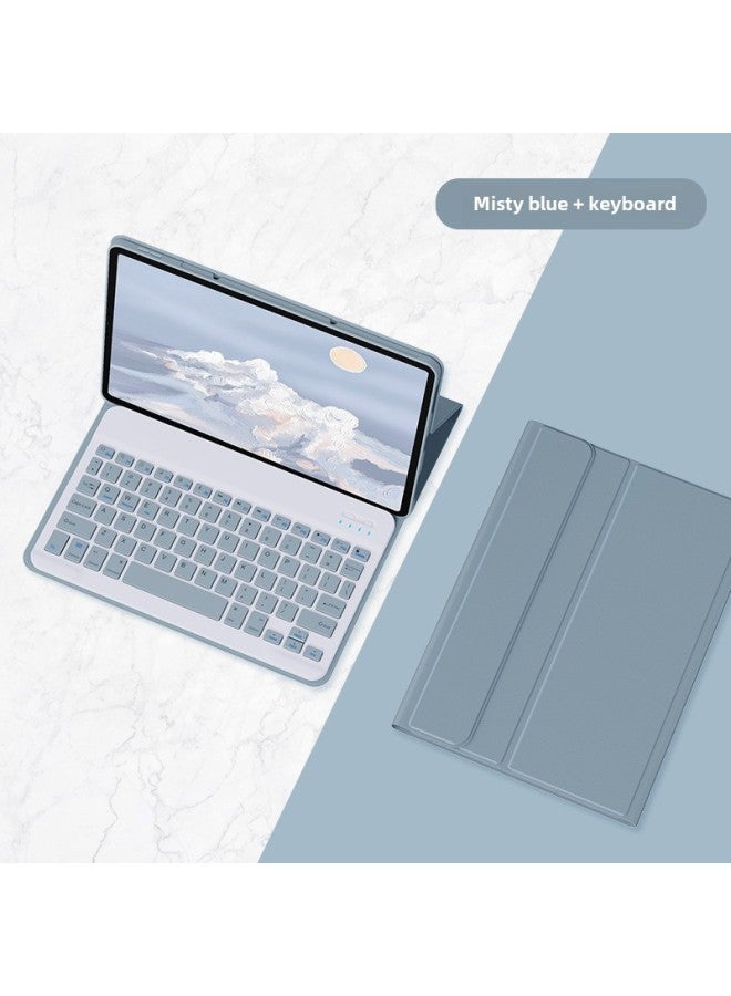 لجهاز Lenovo Tab M11 TB330FU حافظة لوحة مفاتيح بلوتوث M10 3Gen 328FU خلفية ملونة - اللون: رمادي لافندر 【غطاء واقي + لوحة مفاتيح مربعة + ماوس】】 - نوع المنتج: Lenovo Xiaoxin Pad 11(TB-331FC)2024 - Image 4