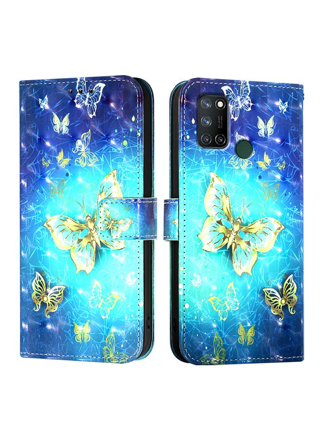 اس-توب جراب لهاتف Realme C17 / 7i جراب هاتف جلدي أفقي برسومات ثلاثية الأبعاد - Image 2