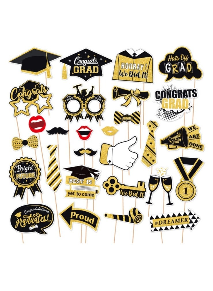 OASIS-TH 28 pcs Graduation Decorations, Graduation Table  Decor, Graduation Sign for Graduation Decorations 2025  - Image 1