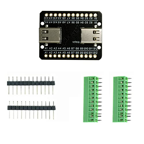 Treedix USB 3.1 Type C Female to Female Pass Through adapter breakout board 24 Pin for Date Line Wire Cable Transfer Extension - Image 5