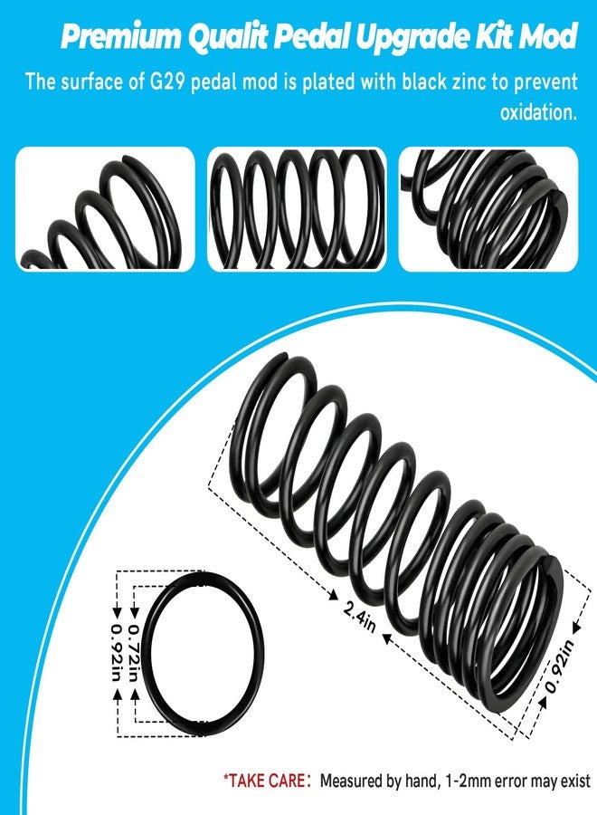 CHAR YONG Complete Pedal Return Spring Upgrade Kit Mod for Logitech G25 G27 G29 G920 G923 Racing Pedals Accessories, Pedal Spring Mods Include Brake/Throttle/Clutch Pedal Spring, 3 Pack - Image 4