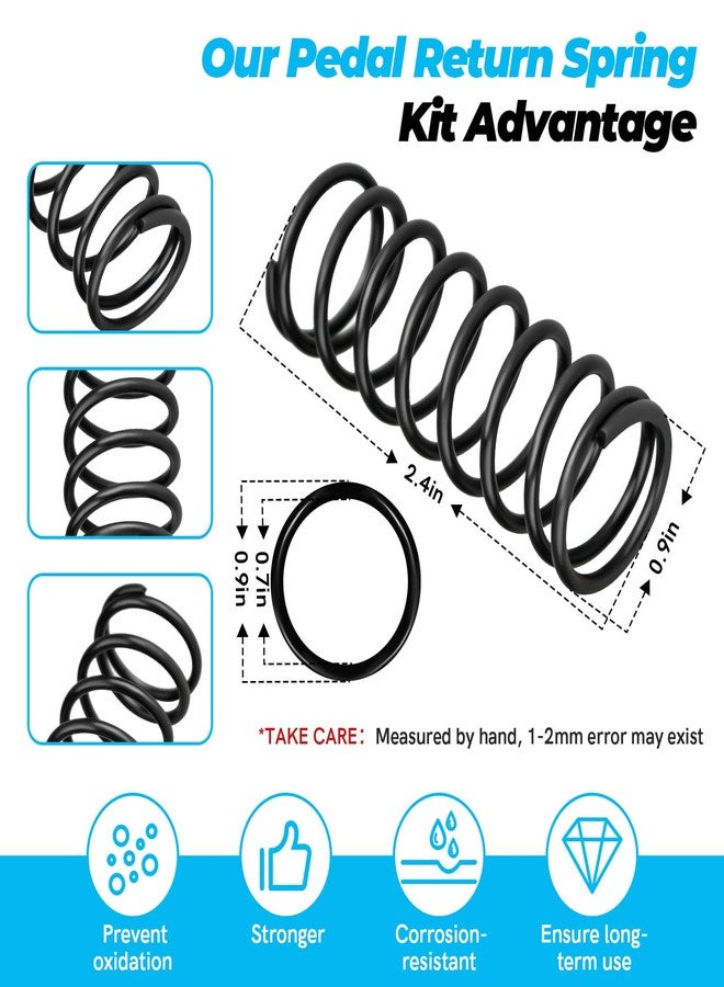 CHAR YONG Complete Pedal Return Spring Upgrade Kit Mod for Logitech G25 G27 G29 G920 G923 Racing Pedals Accessories, Pedal Spring Mods Include Brake/Throttle/Clutch Pedal Spring, 3 Pack - Image 5