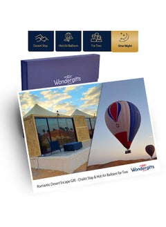 Wondergifts Romantic Escape at Chalet & Hot Air Balloon for Two - Experience Gift with Free Spa Voucher  - Image 1