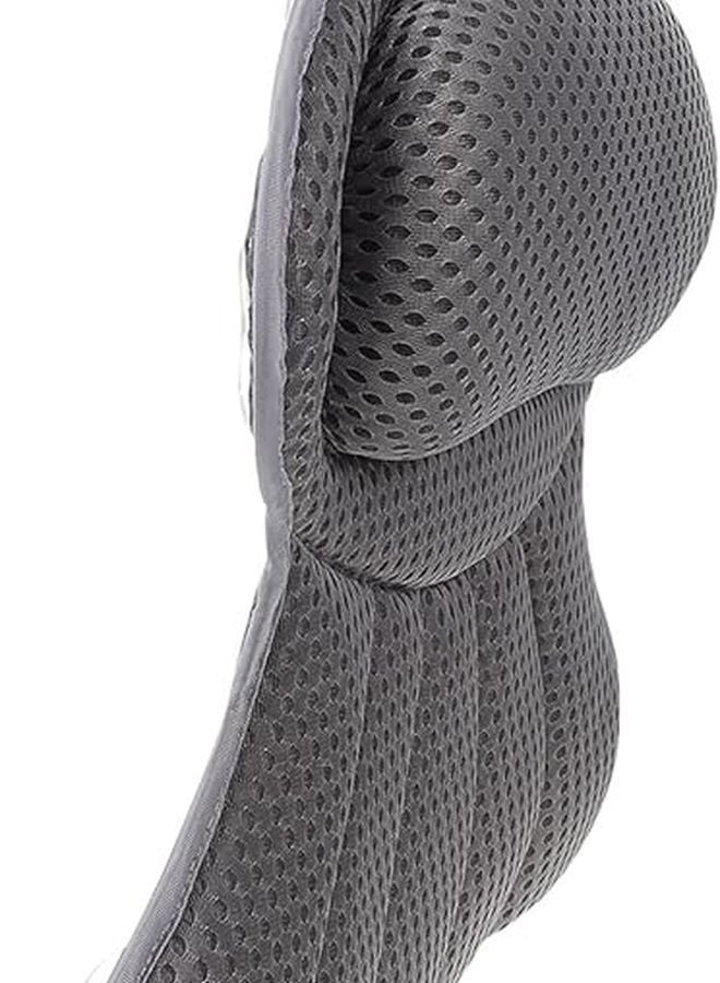 Grey Bathtub Pillow with Strong Suction Cups Head and Neck Support Cushion for Spa - Image 1