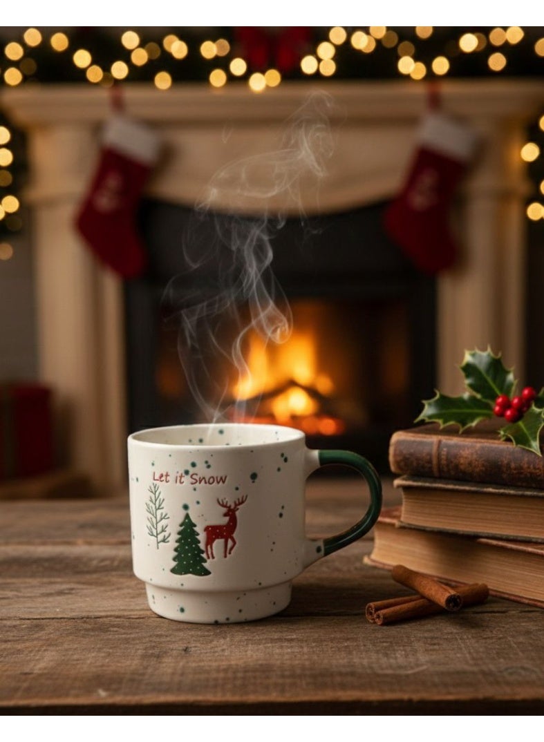 كوب مج كريسماس وسط الجودة كوب قهوة ونسكافيه مج عيد الميلاد - Image 1