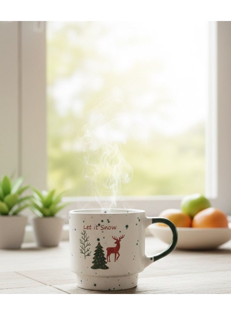 كوب مج كريسماس وسط الجودة كوب قهوة ونسكافيه مج عيد الميلاد - Image 2