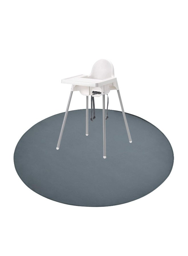 Womumon Baby Splat Mat for Under High Chair, 51 x 51 Inch Wipeable Splash Mat, Waterproof and Washable, Anti-Slip Floor Protector - Image 1