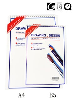 2PCS Sketchbook Is Attached With 15 pages/Book A Total Of 30 Pages Spiral Bound Hardcover Art Book A4 B5