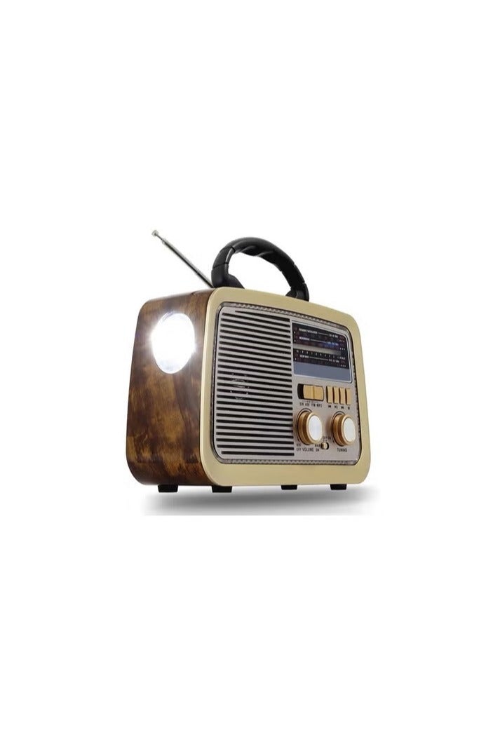 PRIMO PLUS Radio FM - AM - SW Brown wood Bluetooth Portable Audio TF Card USB Flash disk Aux playback - Image 1