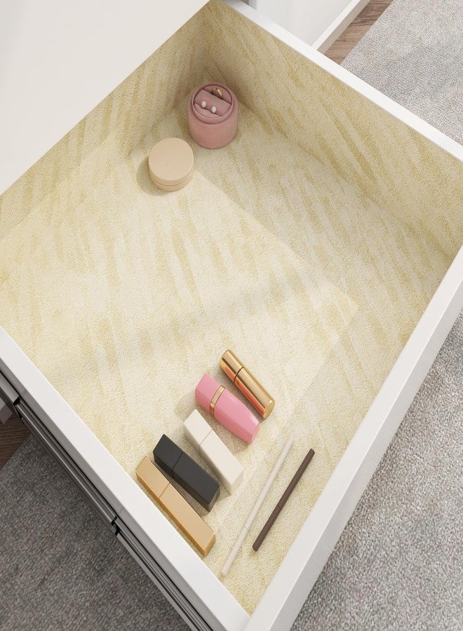 ReWallpaper ورق جدران مخملي بيج من ReWallpaper قابل للتقشير واللصق، ورق جدران مخملي ناعم فاخر، لاصق، ورق اتصال بيج محكم، مناسب للخزائن والأدراج والأرفف وخزانة الملابس وصناديق المجوهرات، ديكور منزلي، 17.5 بوصة × 6.5 قدم - Image 4