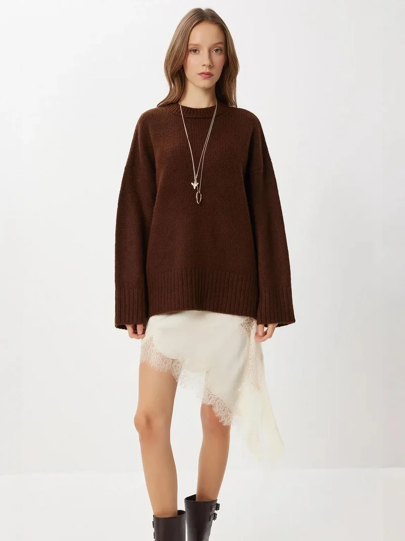 إسطنبول الساحرة ISTANBUL Crew Neck Oversized Basic Sweater