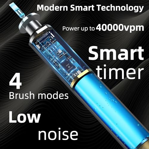 Magentak Ultrasonic U-Shaped Toothbrush for Adults, Electric Toothbrush for Teeth Whitening, Automatic 360-degree with Waterproof IPX7, 4 Modes for Cleaning(Black) - Image 3