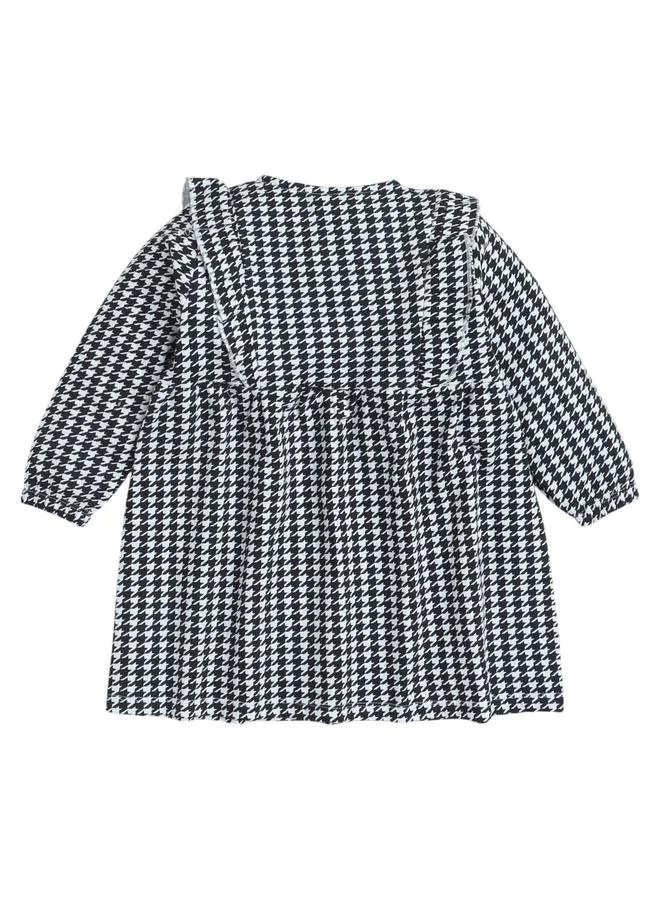 فكتور اند جين فستان مزموم بنقشة هوندستوث