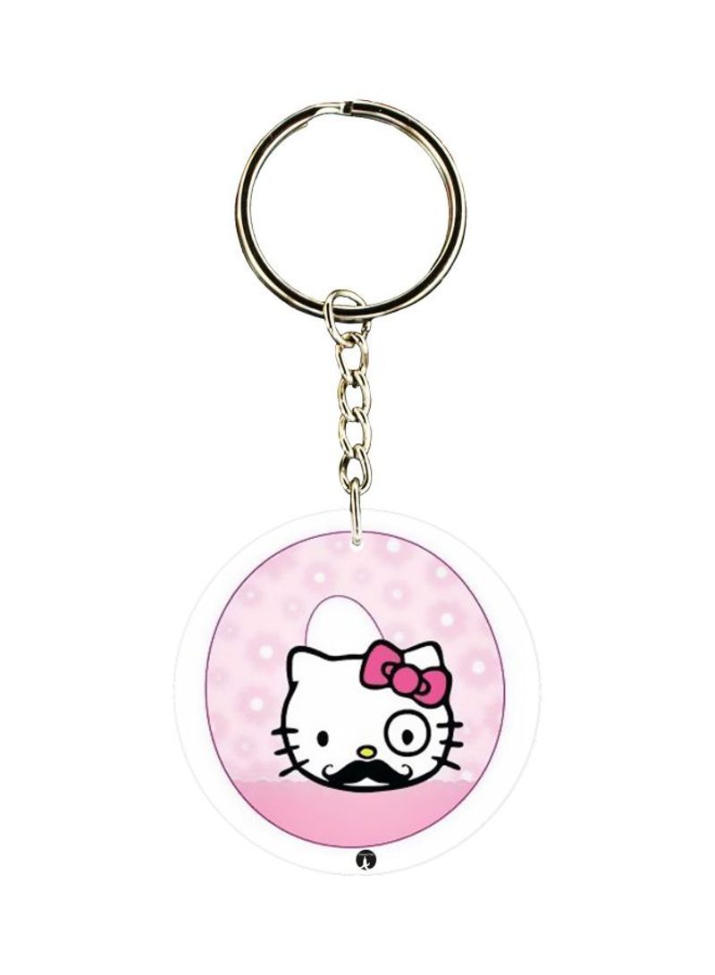 RKN Hello Kitty Letter O Printed Keychain