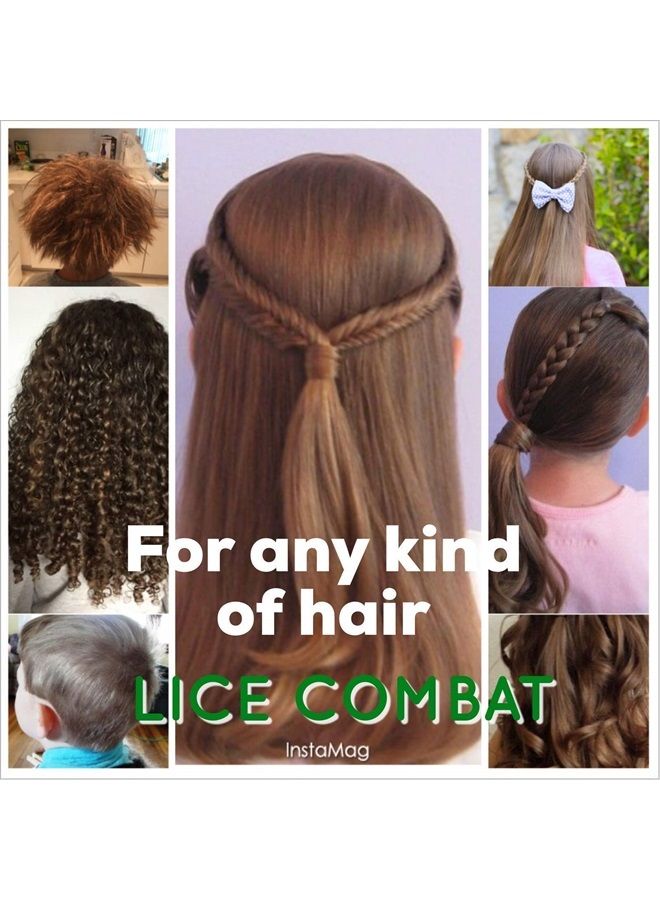 NatulabUSA Lice Comb | Head Lice Professional Metal 2 Pack Kit for Long & Short Hair | Efficient Lice and Nit Removal | Easy to Use. - Image 4