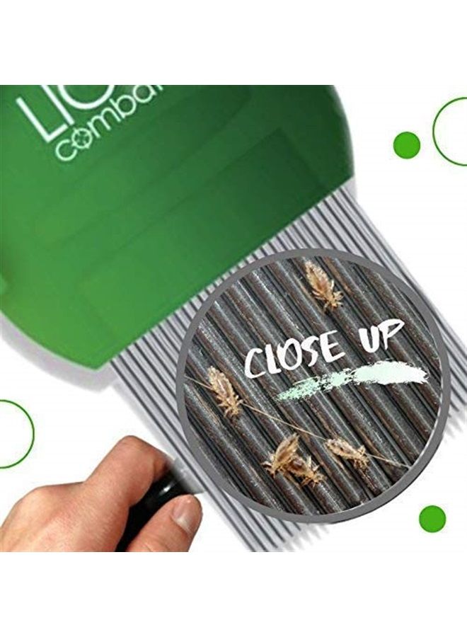 NatulabUSA Lice Comb | Head Lice Professional Metal 2 Pack Kit for Long & Short Hair | Efficient Lice and Nit Removal | Easy to Use. - Image 2