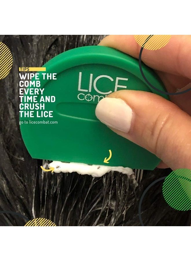 NatulabUSA Lice Comb | Head Lice Professional Metal 2 Pack Kit for Long & Short Hair | Efficient Lice and Nit Removal | Easy to Use. - Image 3