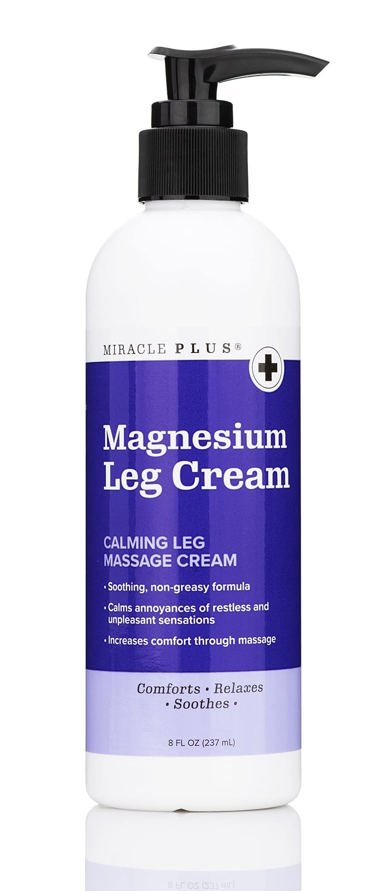 Miracle Plus Magnesium Cream For Leg Relief  Magnesium Lotion Calming Leg Cream Herbal Moisturizer Topical Body Butter Soothes  Calms Sensations Itching  Shaking 8 Oz