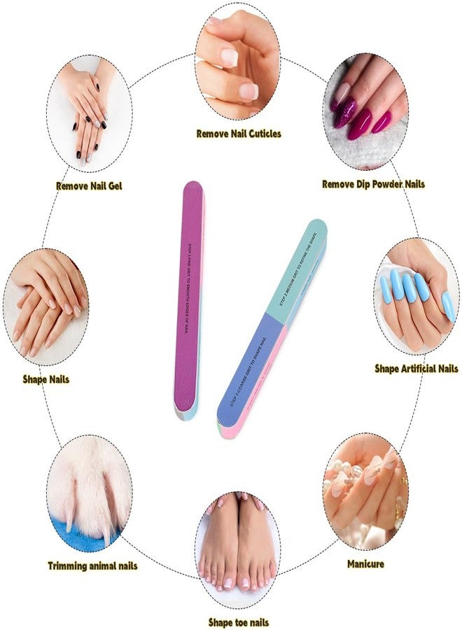 VIOCIWUO 7 Way Nail Buffer 12Pcs, Nail File Buffer Block for Natural Nails All-in-One Shaping & Buffing Shine Smoother Upgraded Buffing Block - Image 5