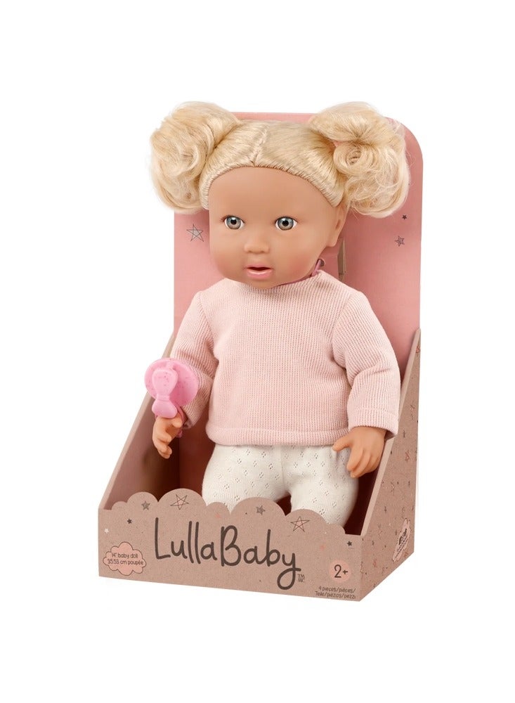 لولا بيبي دمية طفل بشعر أشقر مموج 14بوصة - LBY7270Z - Image 1