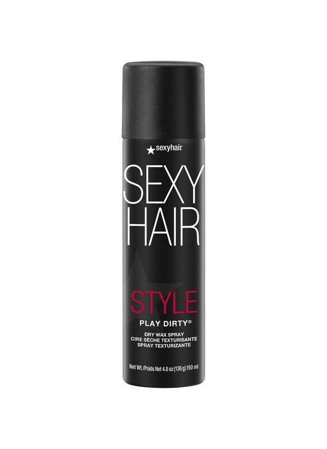 Sexy Hair - SexyHair Style Play Dirty Dry Wax Spray, 4.8 Oz | Body and Dimension | Helps Achieve Second-Day Look | All Hair Types - Image 1