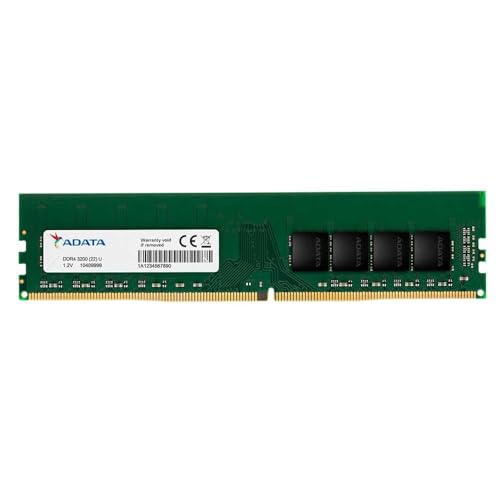 ADATA Premier 32GB 3200MHz U-DIMM DDR4 Desktop Memory, Single RAM Module, Supports Intel & AMD CPUs, XMP Profile Support, Fast Data Transfer, Enhanced Efficiency, AD4U320032G22-SGN - Image 1