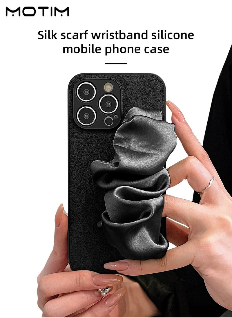 Motim iPhone 16 Pro/16 Pro Max Case with Full Camera Lens Protection, Silk Scarf Wristband Design, Top-Grade Protective Case, Scratch-Resistant Shockproof Back Cover  - Image 2