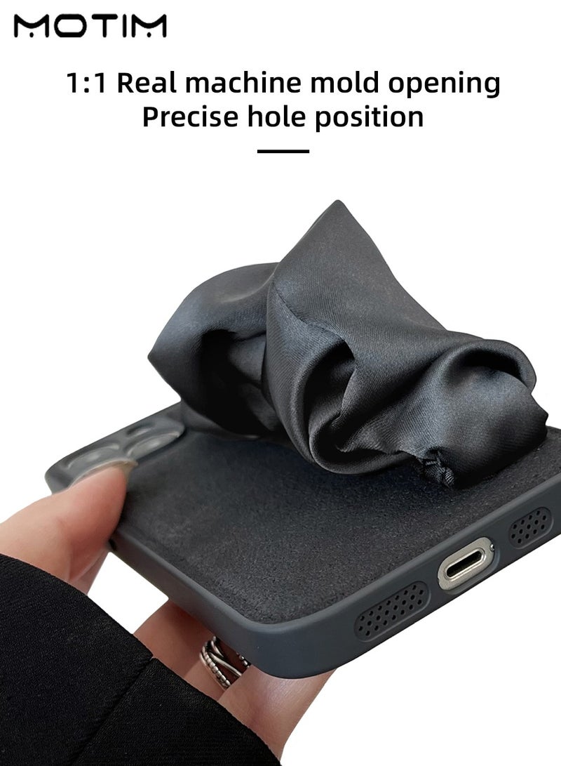 Motim iPhone 16 Pro/16 Pro Max Case with Silk Wristband Holder, Full Camera Lens Protection, MLT-Grade Protective Case, Scratch-Resistant Shockproof Back Cover - Image 4