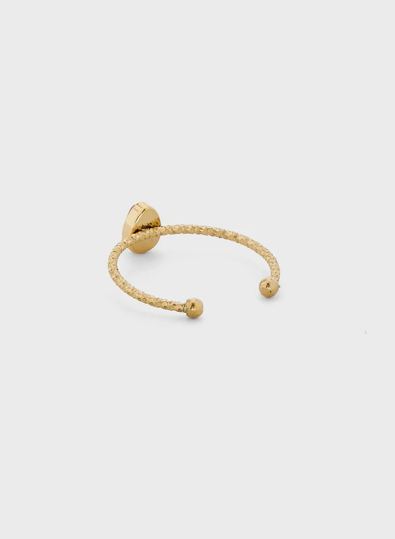 Lady Mauve Vesta Teardrop Ring