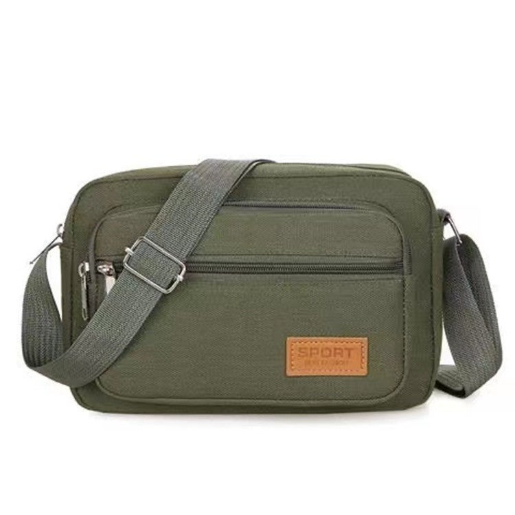 Men's Canvas Crossbody Shoulder Bag Casual Commuter - Image 4