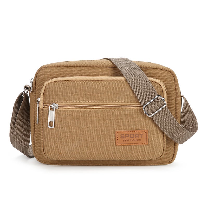 Men's Canvas Crossbody Shoulder Bag Casual Commuter - Image 2